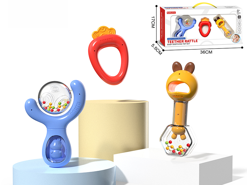 Baby Rattles Set 3pcs(Can Be Boil)