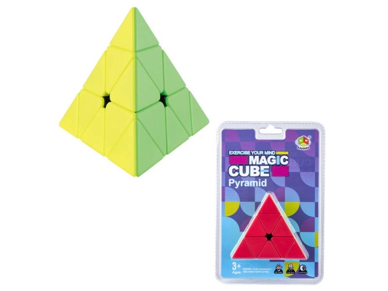 Solid Color Pyramid Magic Cube