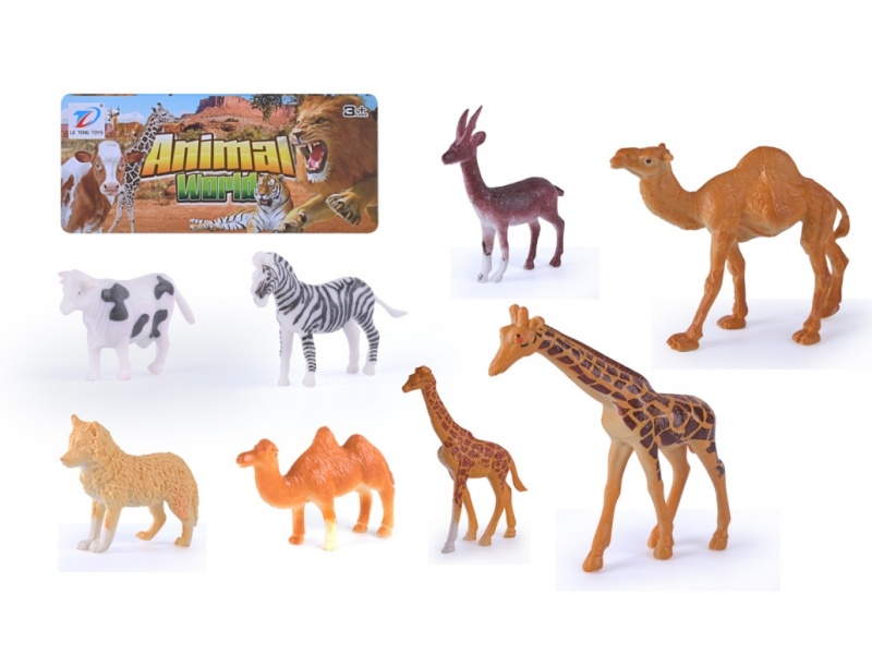 Solid Simulated Animal 8Pcs
