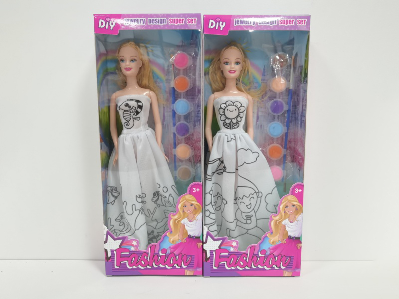 DIY Doll Clothing Coloring Strip Box Style 3