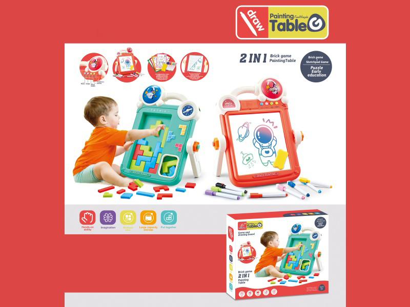 Multifunctional Double-Sided Music Art Board+Tetris Toy