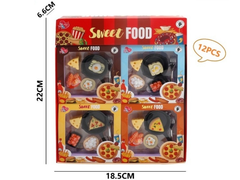 Food And Play Diy Stickers (Mixed Pack Of Four Types) 12 Pieces