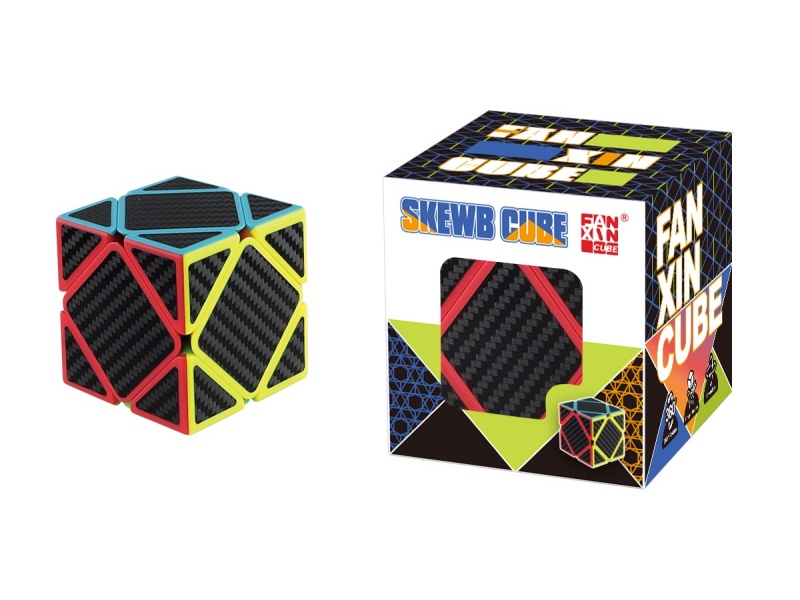 Carbon Fiber Skewb Cube