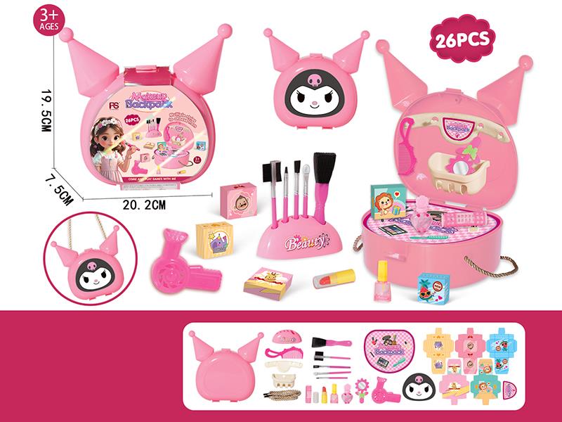 Kuromi Beauty Toy Backpack Play House Toys 26pcs