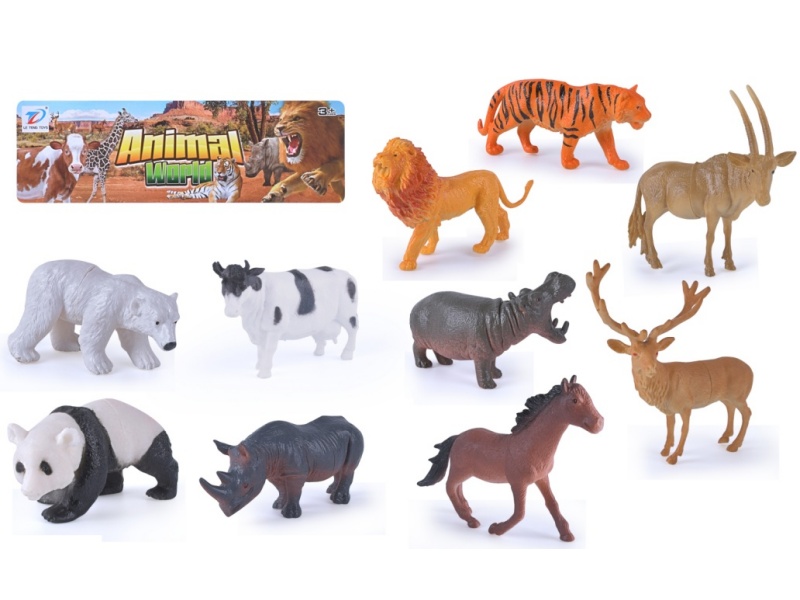Solid Simulated Animal 10Pcs