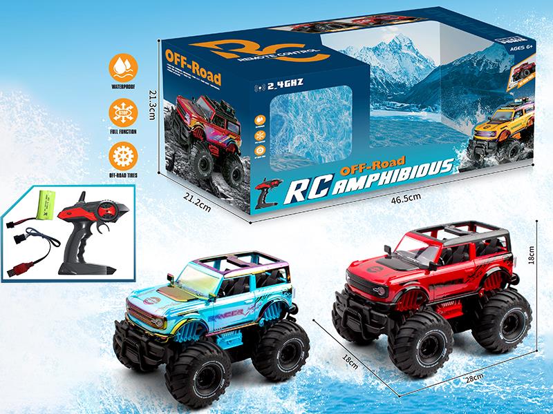 1:14 2.4G 4-Channel Remote Control 4WD 360° Rotating Land Rover Defender Amphibious Vehicle(Including Batteries)