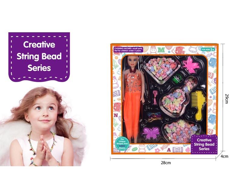 Barbie, Diamond, Violin, Crown Beaded Set