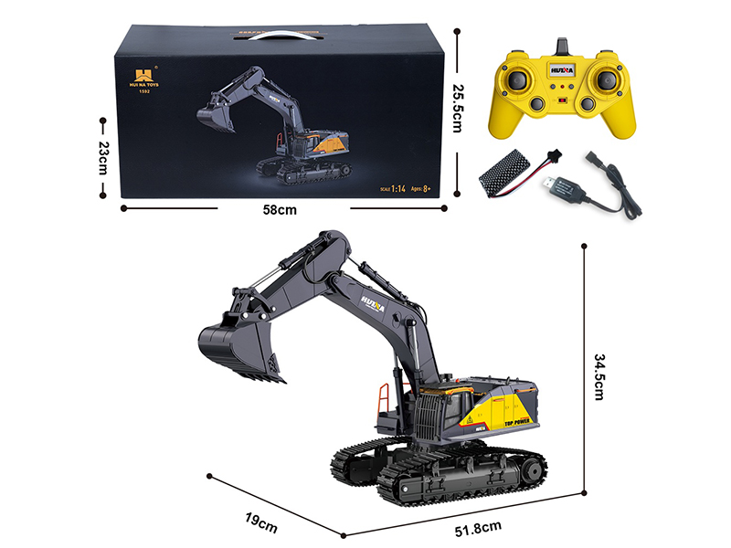 1:14 22CH R/C Half Alloy Engineering Truck