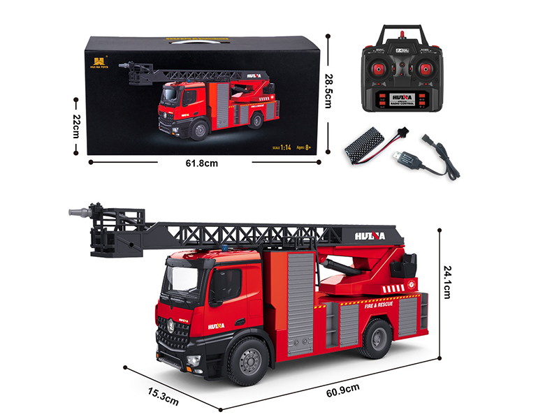 1:14 22Ch Fire Engineering Sprinkler Ladder Truck