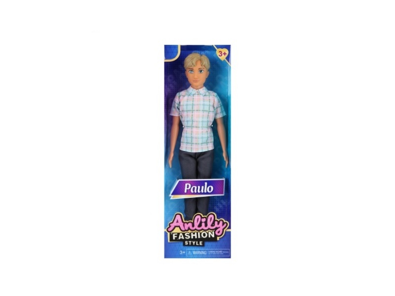 11.5-Inch Solid Male Doll (Brown Skin Color)