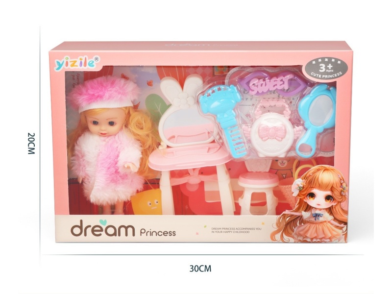 A 6-Inch Girl Playing House