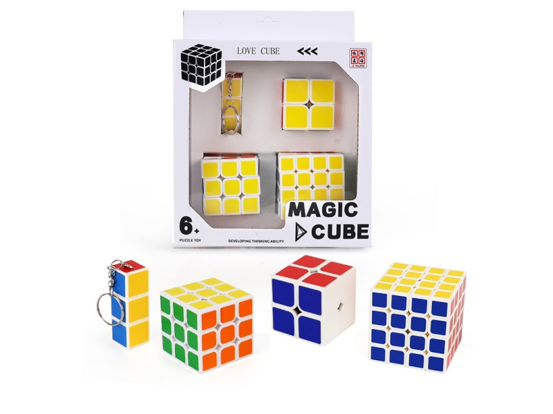 1. Rubik'S Cube With Keychain (Uv Printing) + 2. Rubik'S Cube (Heat Transfer Printing) + 3. Rubik'S Cube 5.5Cm (Heat Transfer Printing) + 4. Rubik'S Cube (Heat Transfer Printing)
