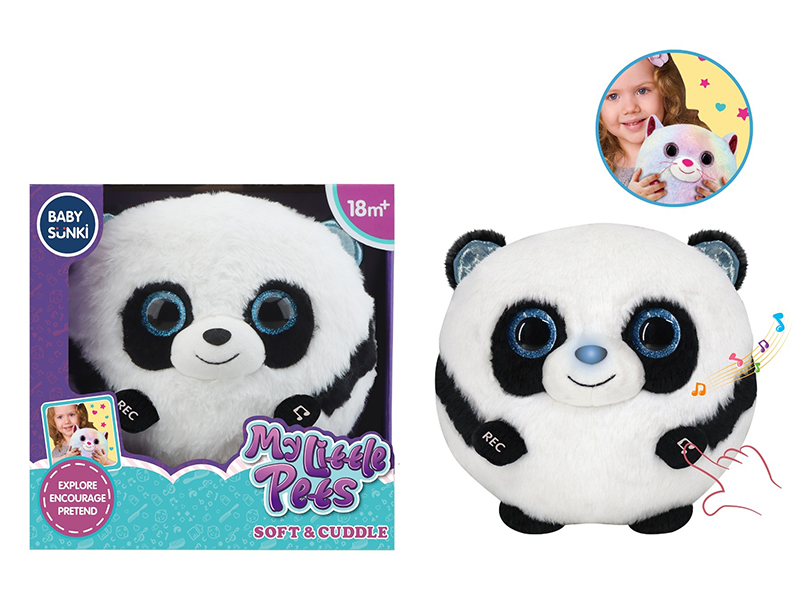 18Cm Plush Comfort Panda With Recording Function