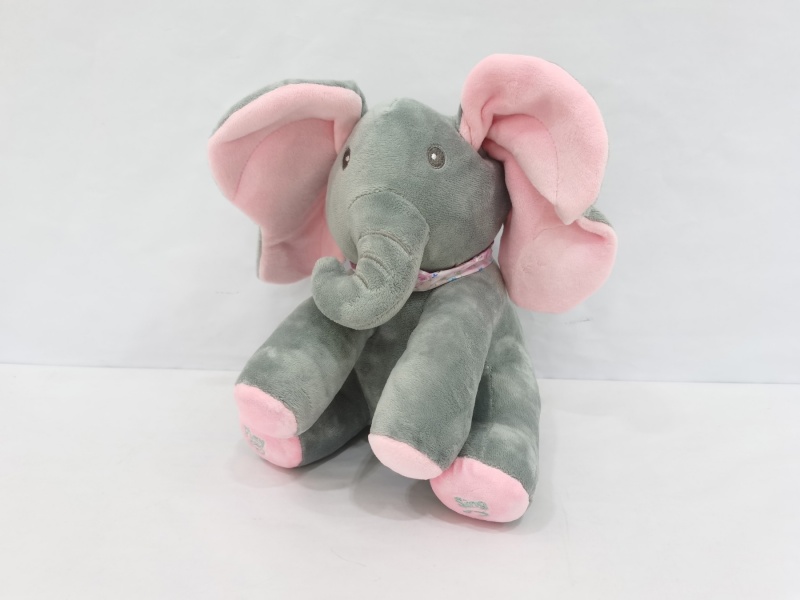 Hide-And-Seek Bag Elephant Rechargeable Electric Plush Toy, Plush Pet, Plush Doll, Plush Cat, Electric Cat