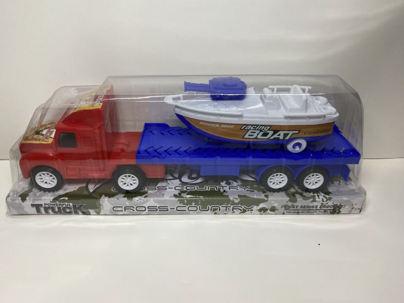 Inertial Flatbed Towing Speedboat