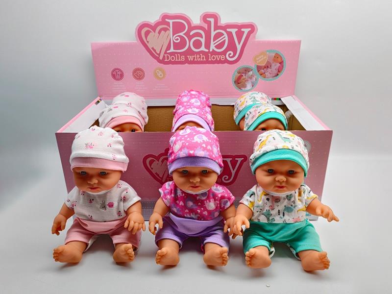 10" Baby Dolls 6pcs