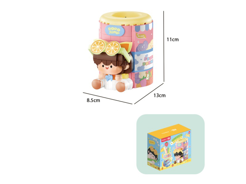 Building Blocks: 415 Pcs Small Particle Meat Sauce Pen Holder Vending Machine