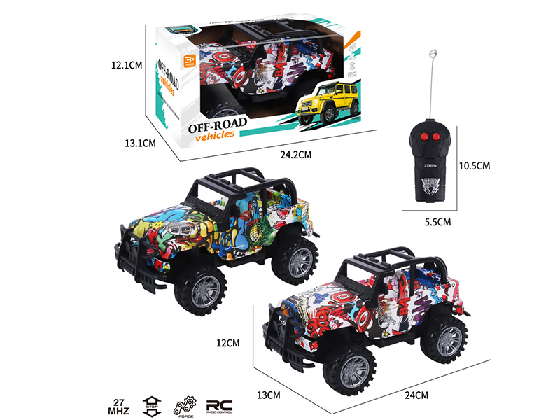 2CH Remote Control Graffiti Wrangler Off-Road Vehicle