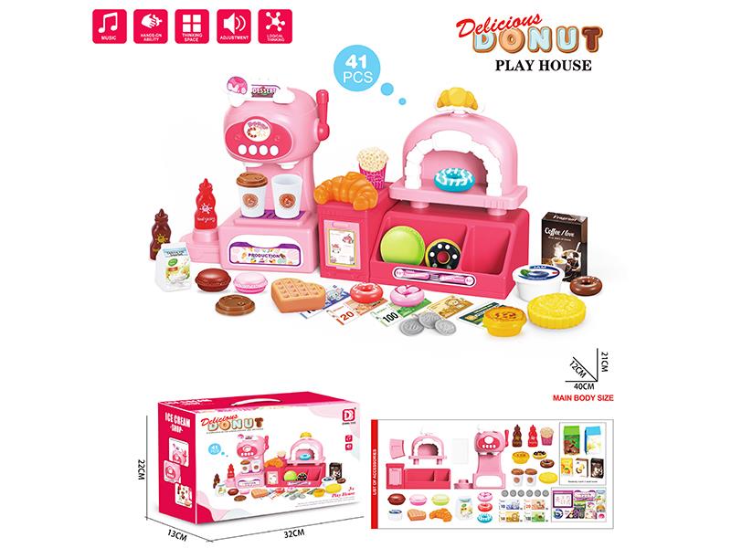 Dessert Shop Cashier Pretend Play Toy 41pcs