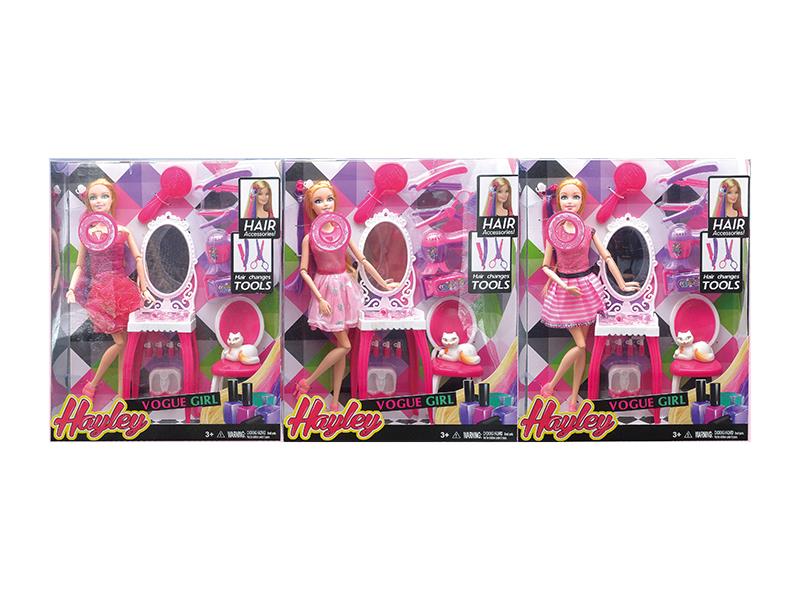 Hayley Fashion Girl Dresser Set(Light, Music)