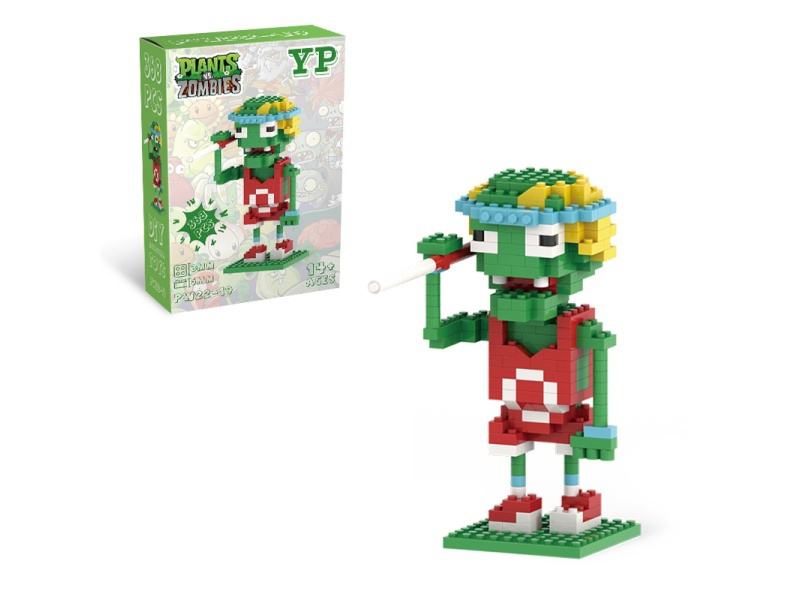 Plants Vs. Zombies - Pole Vault Zombie Building Blocks 368PCS