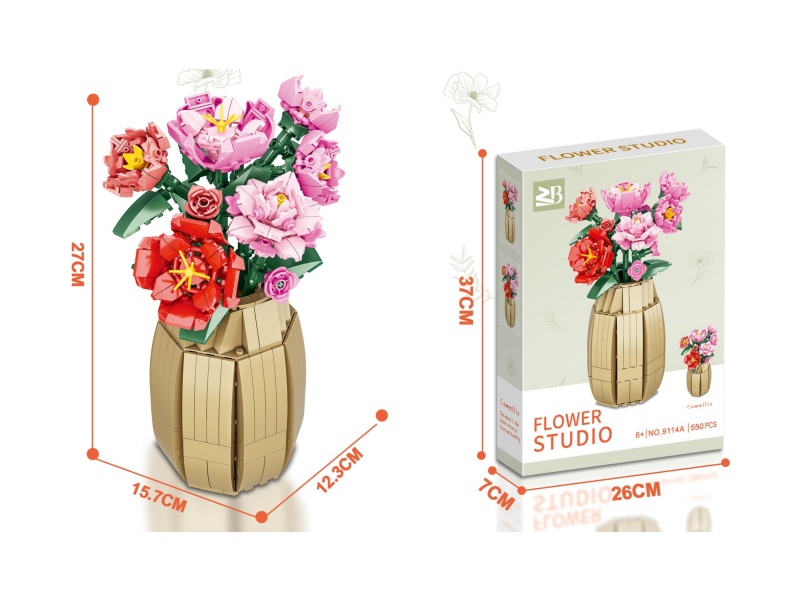 Building Blocks: Camellia 550 Pieces