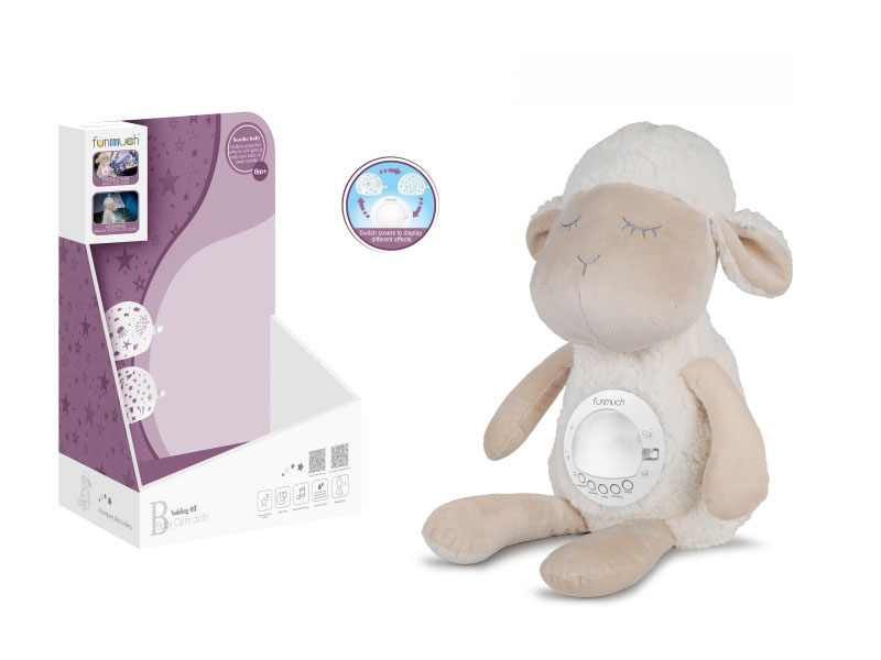 Soothing Dozing Night Light & Projection Doll (Sheep)