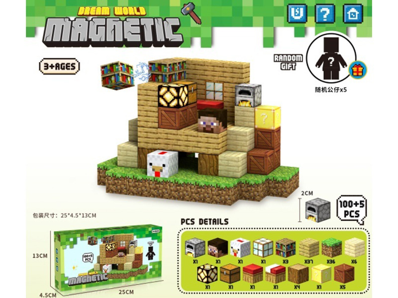 Minecraft - Magnetic Block 100+5 Pcs