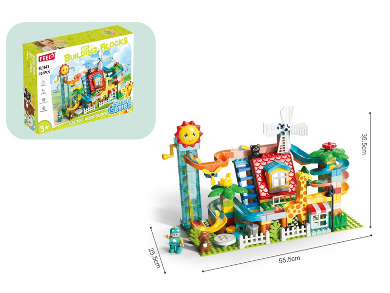 Electric Roof Slide Building Blocks 255pcs