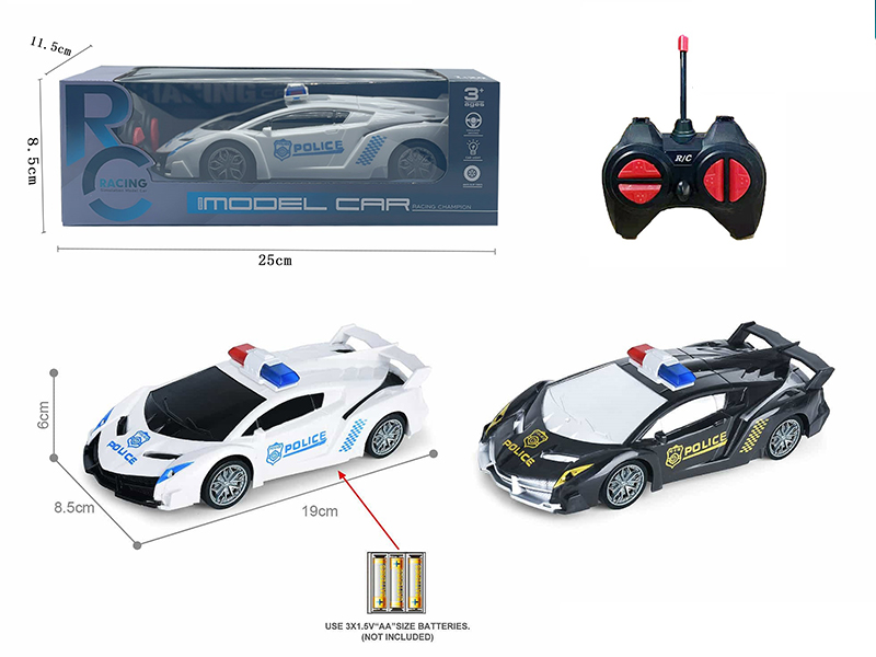 1:20 Lamborghini 4 Channel Remote Control Police Car With Lights