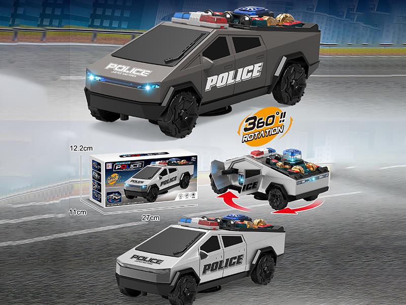B/O Lift Rotating Cyber Tesla Police Car