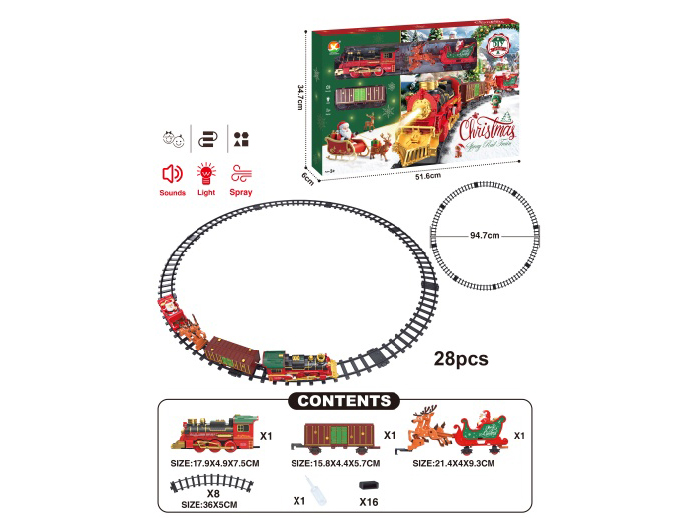 Classical Steam Electric Rail Train (Christmas Model)