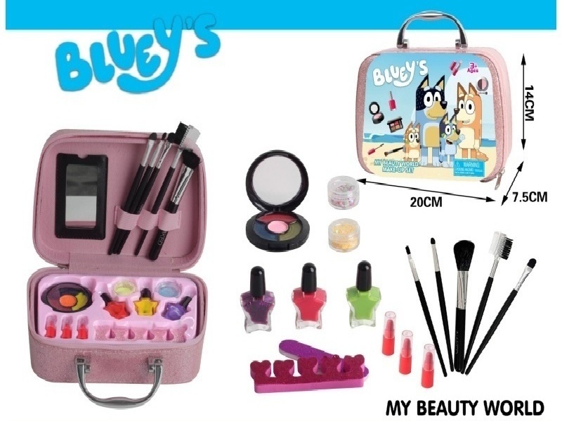 Blue Cosmetic Handbag