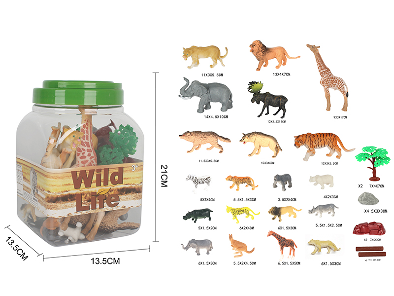 Wild Animal Model Set 30pcs
