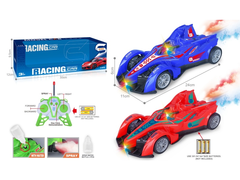 27Mhz 1:16 Six-Channel With Spray Light, One-Click Demonstration Of Spray Painting F1 Equation Remote Control Racing Car (Without Power Included)