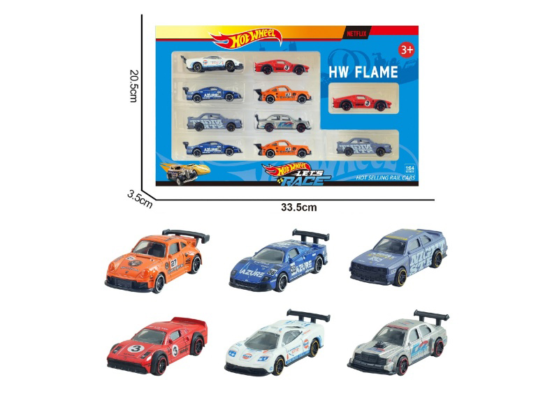 6 Models of 1:64 Windfire Wheel Alloy Muscle Cars, Racing Cars, 10 Pieces Each
