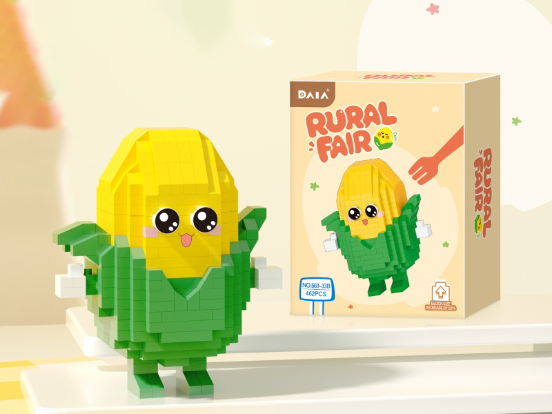 Building Blocks: 462 Pcs Of Vegetables And Corn
