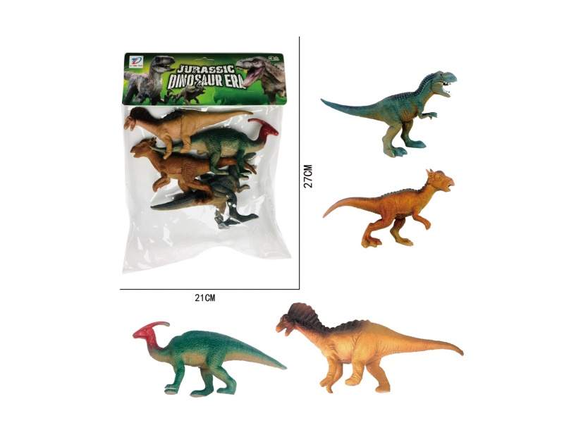 Pvc Simulation Dinosaur 4Pcs