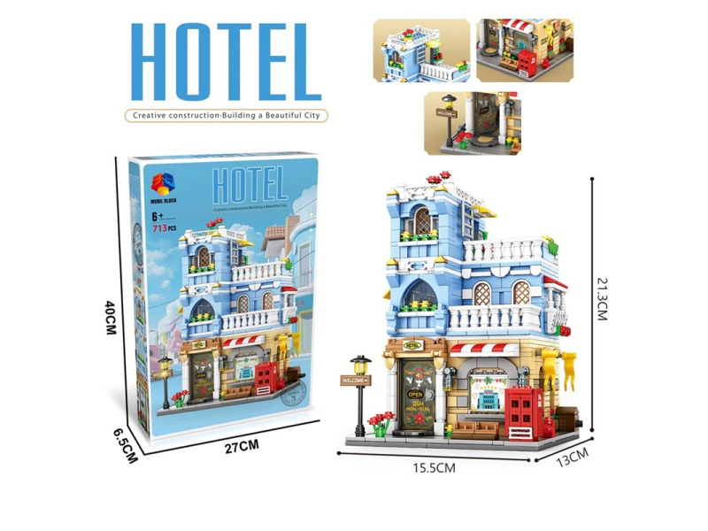 Diy Building Block Hotel