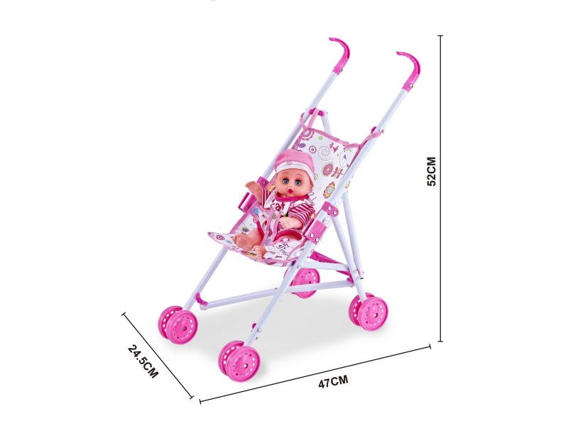 An Iron Trolley With A 10-Inch Music Solo Boy