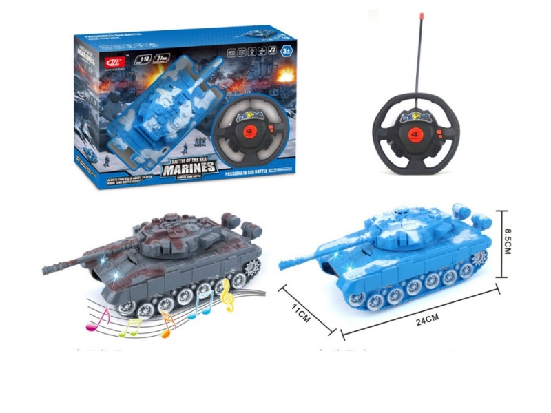 2 -Channel RC Tank With Light And Music