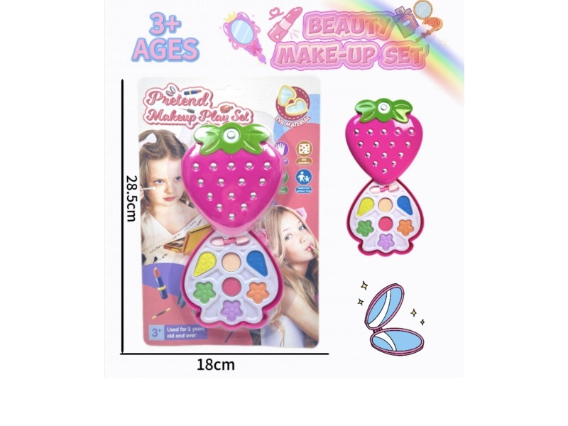 Strawberry single-layer children's makeup toy