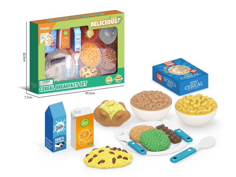 Milk And Cereal Breakfast Set