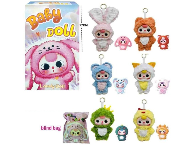 Rabbu Rubber Face Plush Doll