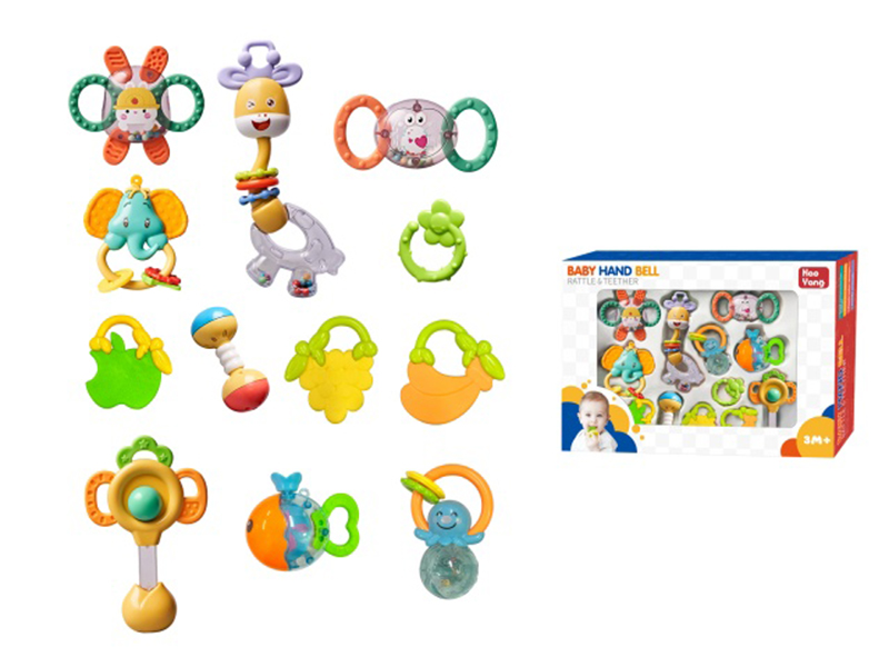 Baby Rattle Teether 12PCS