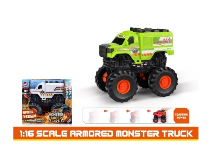 1:16 Fire Wheel Ambulance Inertia Vehicle