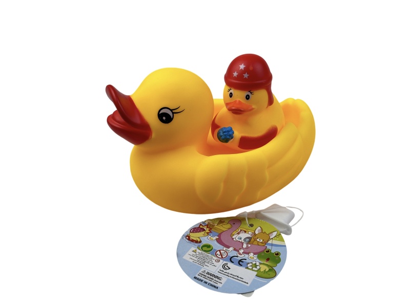 A Medium-Sized Female Duck Paired With A Firefighter Duck