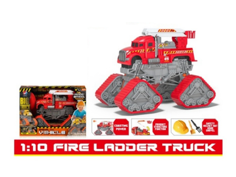 1:10 Spring-Equipped Engineering Fire Ladder Truck