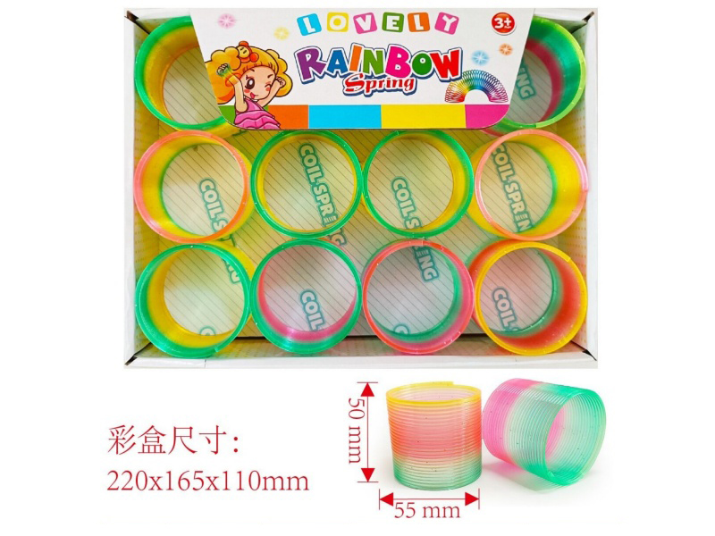 Gold Pink Rainbow Ring (24Pcs)