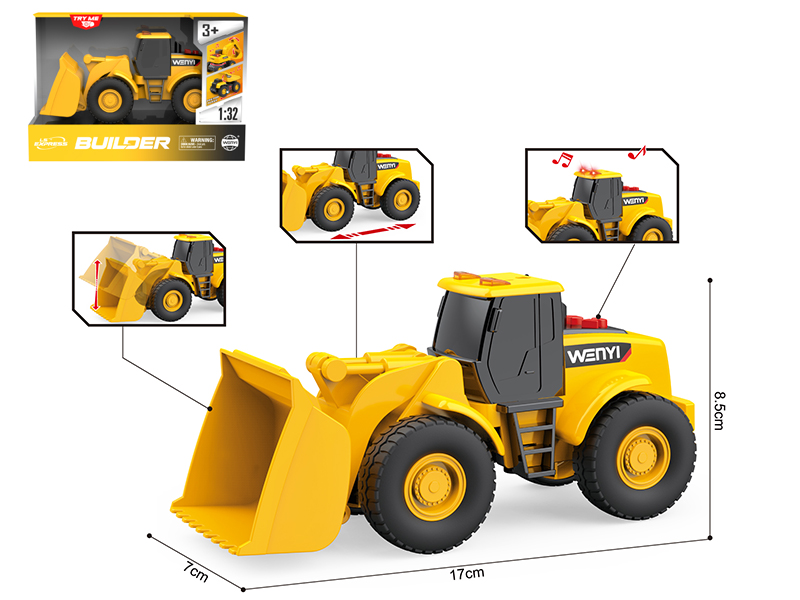 1:32 Friction Bulldozer(Sound & Lights)